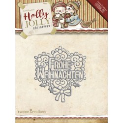 (YCD10076)Die - Yvonne Creations - Holly Jolly - Frohe Weihnacht