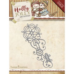 (YCD10071)Die - Yvonne Creations - Holly Jolly - Ornament