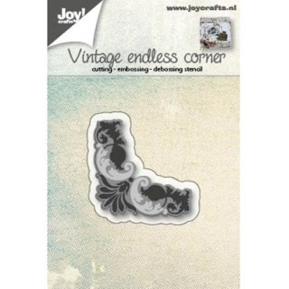 (6002/0561)Cutting & Embossing stencil vintage endless corner