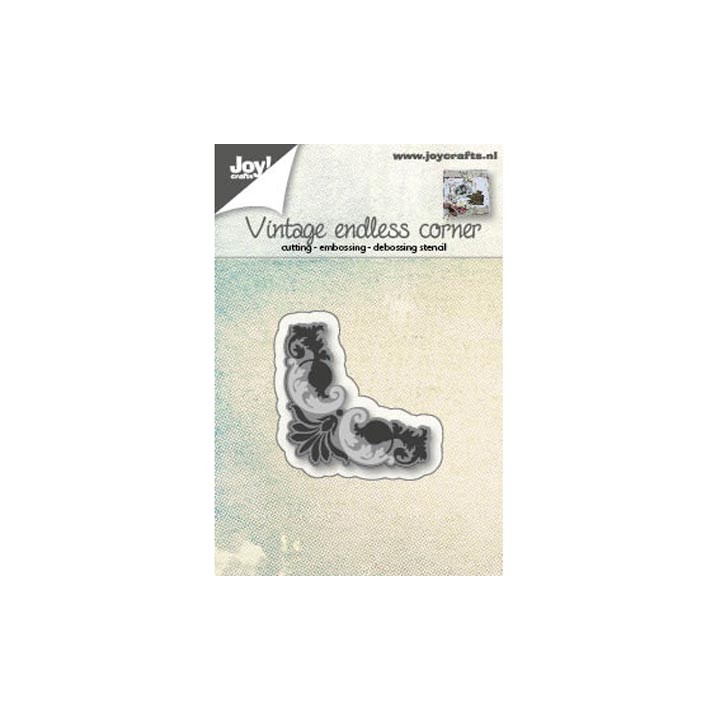 (6002/0561)Cutting & Embossing stencil vintage endless corner