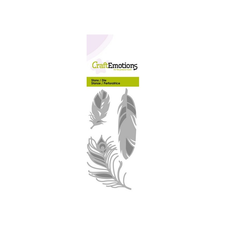 (115633/0181)CraftEmotions Die - feathers