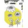 (SA60249)Carabelle cling stamp A6 fleurs d'alex by Azoline