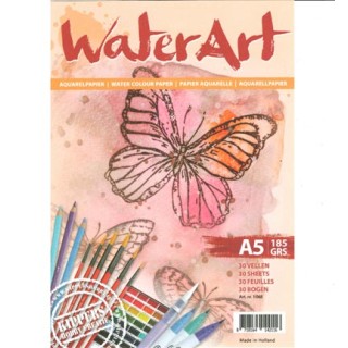(1068)Aquarellpapier A5 30 Bogen 185 grs