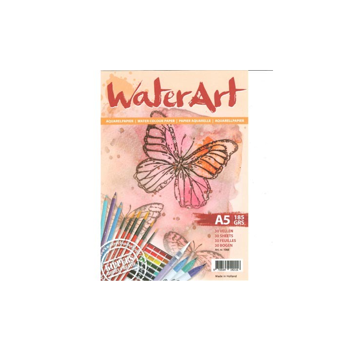 (1068)Aquarellpapier A5 30 Bogen 185 grs