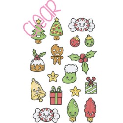 (OK4)C.C. Designs Stamp clear OK! Christmas Things