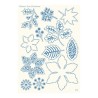 (PLG014)Parchment Lace Parchment Grid 14 Winter Flowers