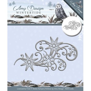 (ADD10082)Die - Amy Design - Wintertide - Ice Crystal Swirl