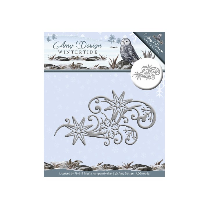 (ADD10082)Die - Amy Design - Wintertide - Ice Crystal Swirl