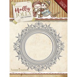 (YCD10067)Die - Yvonne Creations - Holly Jolly - Nesting Frame