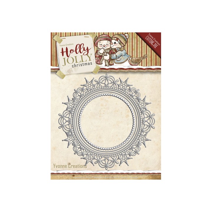 (YCD10067)Die - Yvonne Creations - Holly Jolly - Nesting Frame