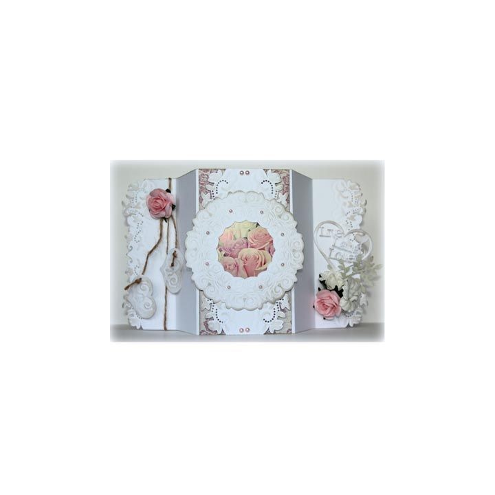 (6002/0644)Cutting & Embossing stencil Endless background love
