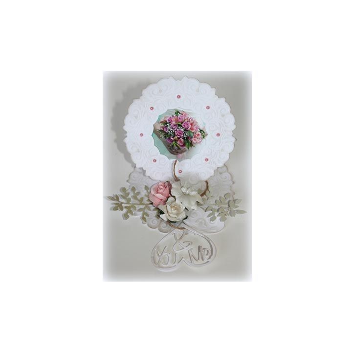 (6002/0644)Cutting & Embossing stencil Endless background love