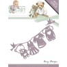(ADD10053)Die - Amy Design - Baby Collection - Clothes line