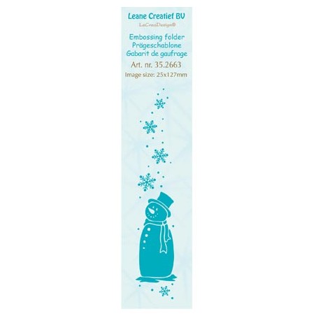 (35.2663)Border embossing folder Snowman
