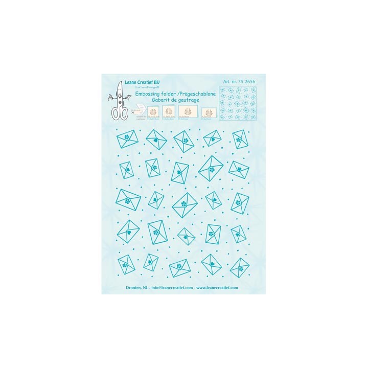 (35.2656)Embossing folder Background Envelopes