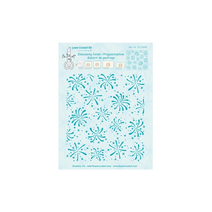 (35.2649)Embossing folder Background Firework