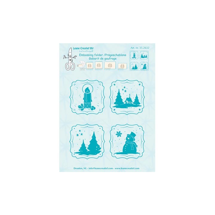 (35.2632)Embossing folder Frames Winter