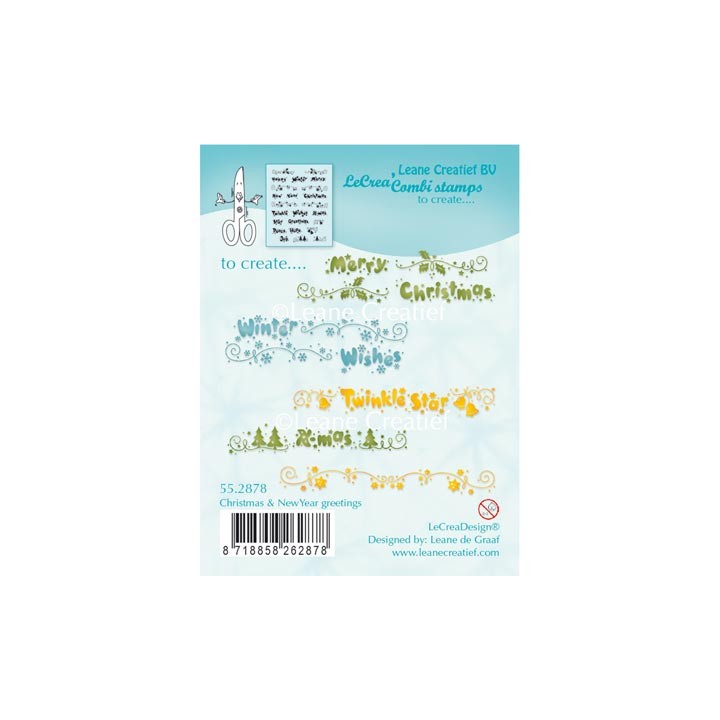(55.2878)Clear stamp Christmas & New Year Greetings