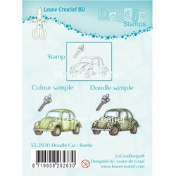 (55.2830)Doodle Stamp - HousesCar / Beetle