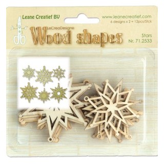 (71.2533)Leane Creatief Wood Shapes Stars
