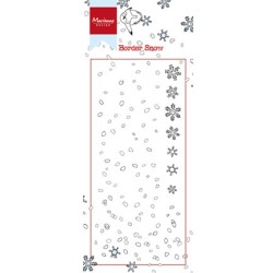 (HT1611)Clear Stamp Border - snow