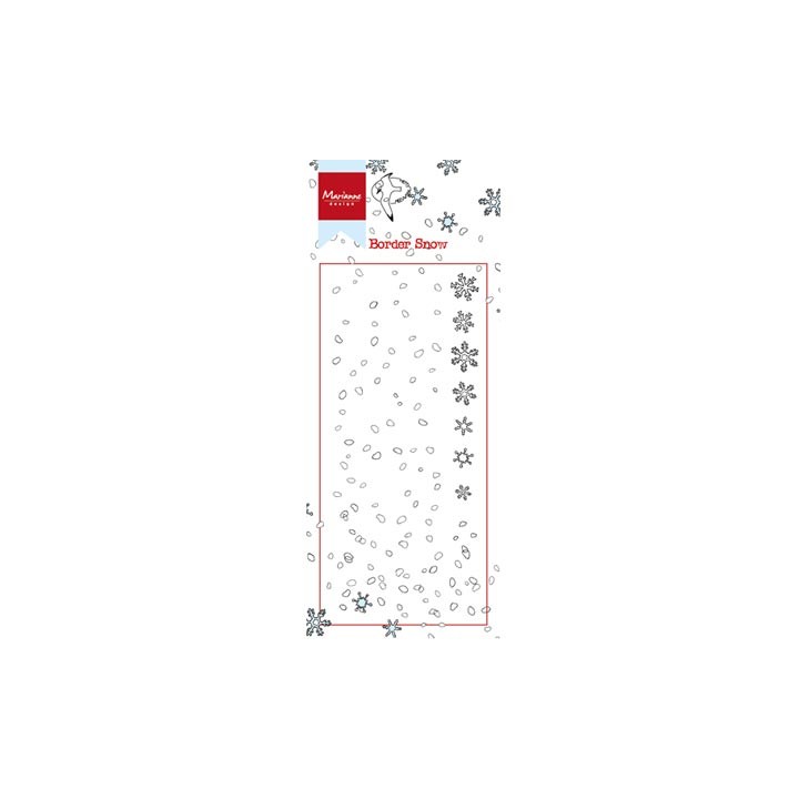 (HT1611)Clear Stamp Border - snow