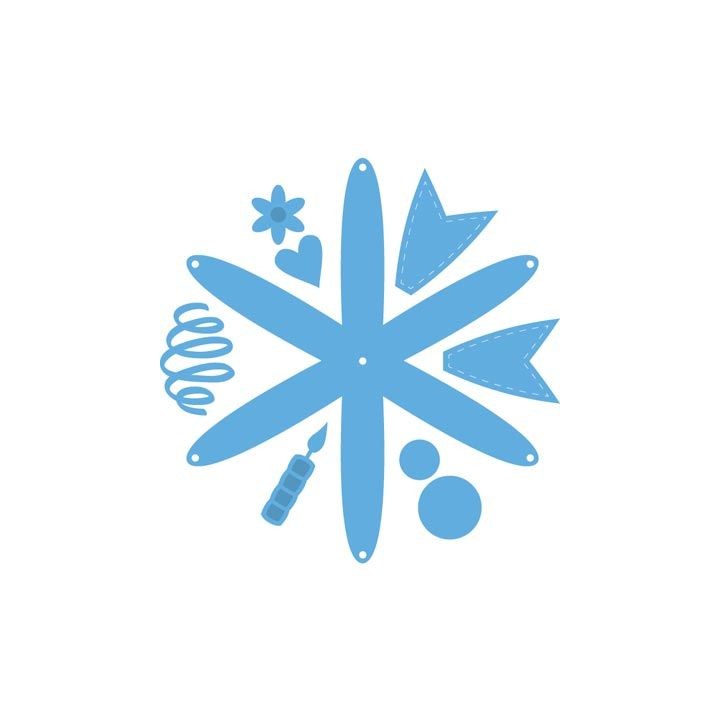 (LR0449)Creatables stencil Rosette
