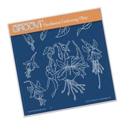 (GRO-FL-40393-03)Groovi Plate A5 Jayne's Fuchsias
