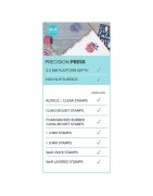 (663007)Memory Keepers tool precision press