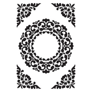 (VINF007)Nellie's Choice Embossing folder Ornament Frame