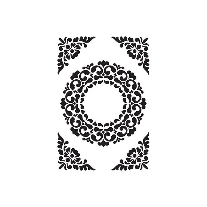 (VINF007)Nellie's Choice Embossing folder Ornament Frame