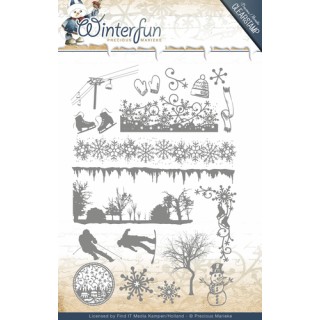 (PMCS10014)Clearstamp - Precious Marieke - Winterfun