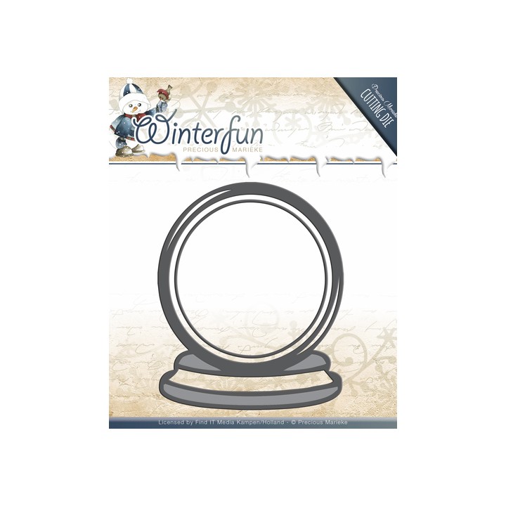 (PM10078)Die - Precious Marieke - Winterfun - Snowglobe