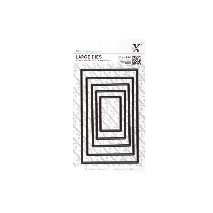 (XCU503409)Nesting Dies (5pcs) - Rectangle (Large)