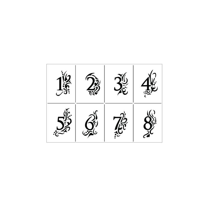 (9002.502.00)Viva Decor stencil A4 1-24