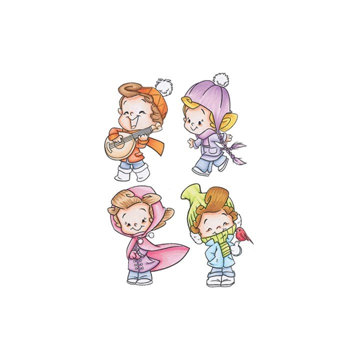 (RB1134)C.C. Designs Stamp clear Roberto's Rasclas Snowies