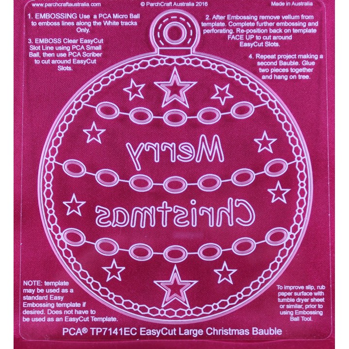 (TP7141EC)PCA® EasyCut Large Christmas Bauble
