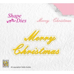 (SD096)Nellies Choice Shape Die - Merry Christmas