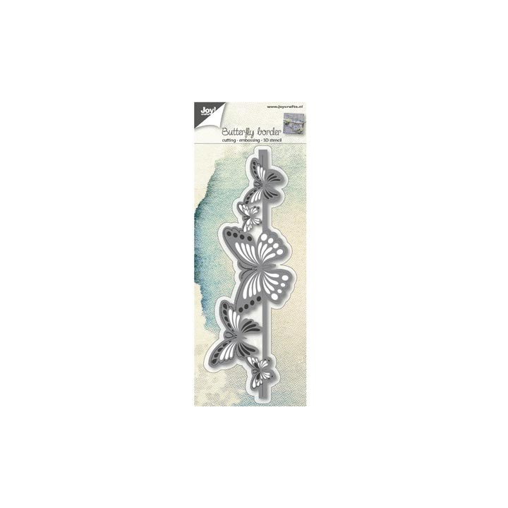 (6002/0689)Cutting & Embossing stencil Butterfly border