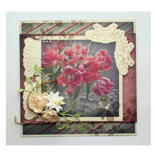 (6002/0650)Cutting & Embossing stencil Endless border swirls
