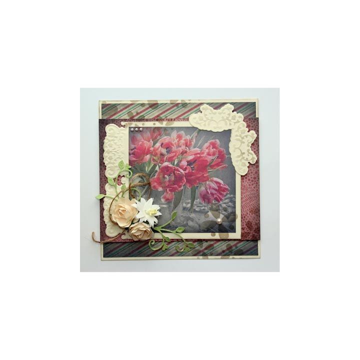 (6002/0650)Cutting & Embossing stencil Endless border swirls