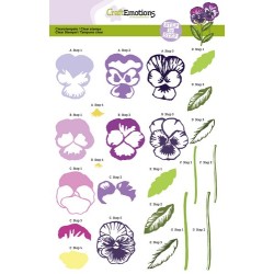 (2002)CraftEmotions Step clearstamps A6 - violettes Sweet Violet