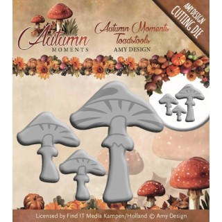 (ADD10085)Die - Amy Design - Autumn Moments - Toadstools