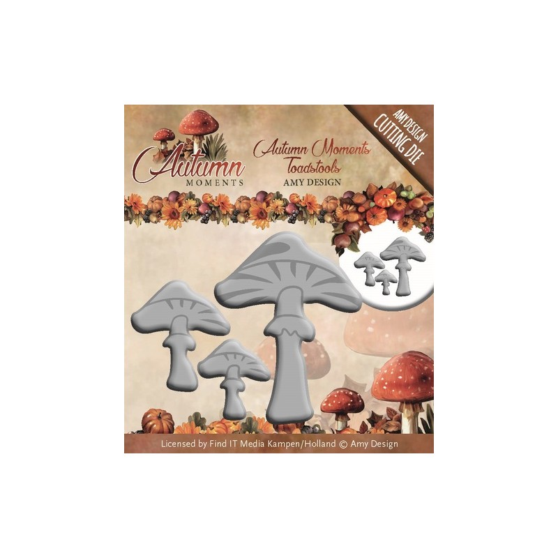 (ADD10085)Die - Amy Design - Autumn Moments - Toadstools