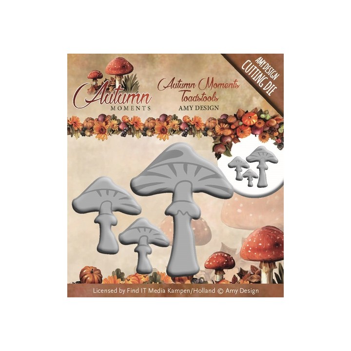 (ADD10085)Die - Amy Design - Autumn Moments - Toadstools