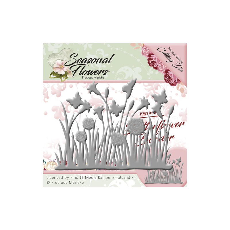 (PM10086)Die - Precious Marieke - Seasonal Flowers - Butterflowe