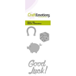(115633/0170)CraftEmotions Die - Good Luck!