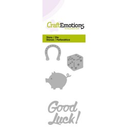 (115633/0170)CraftEmotions Die - Good Luck!