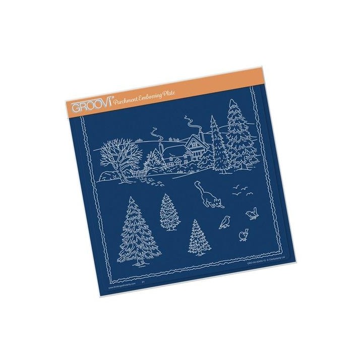 (GRO-WI-40450-15)Groovi Jayne Nestorenko Winter Scene Cat