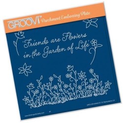 (GRO-FL-40443-03)Groovi Plate A5 Floral Grasses